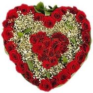 Цветы сердце №504