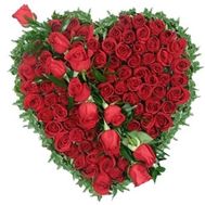 Сердце из цветов №510