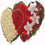 Цветы в форме сердца №500