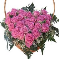 Сердце из цветов 518