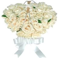 Сердце из цветов №529