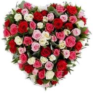 Сердце из цветов №515