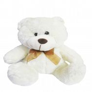 Мягкая игрушка - Белый мишка с шарфом №744