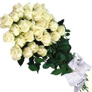 Букет из белых импортных роз №119