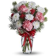 Новогодний букет - Снежный №912