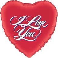 Фольгированный воздушный шарик в форме сердца