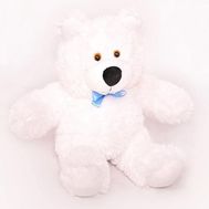 Мягкая игрушка "Медвеженок белого цвета" №750