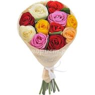 Букет из разноцветных роз