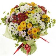 Букет з 15 хризантем