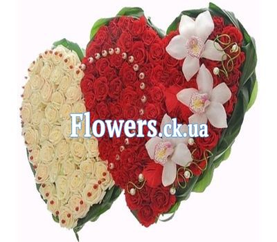 Цветы в форме сердца №500