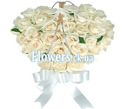 Сердце из цветов №529