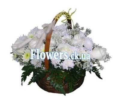 Корзина цветов №310