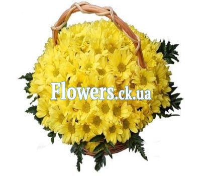 Корзина из желтых цветов №315