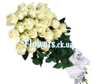 Букет из белых импортных роз №119