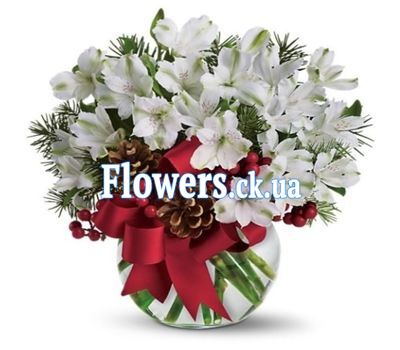 Композиция к Новому году - Снежная №914