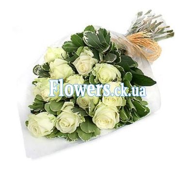 Букет белых роз №121