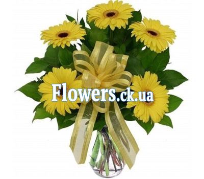 Букет цветов из гербер №215