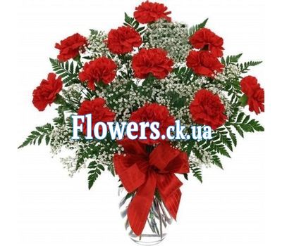 Букет цветов из гвоздик №212