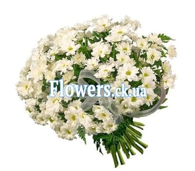 Букет белых хризантем