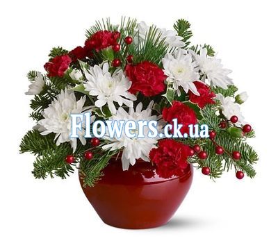 Зимова композиція у коробці