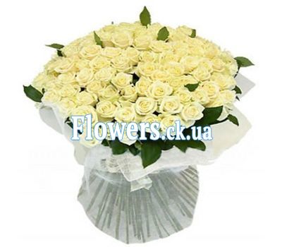 Букет из 101 белой розы
