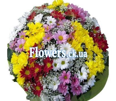 Букет цветов из хризантем