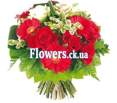 Букет из роз и гербер