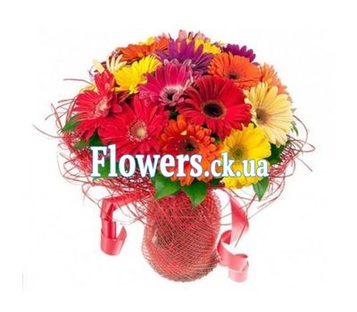 Красивый букет из гербер №458